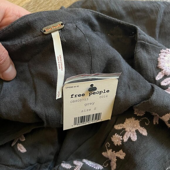 NWT FREE PEOPLE Love to Love You Midi Dress with Pockets - S - Gray Purple, Belt - Picture 4 of 6